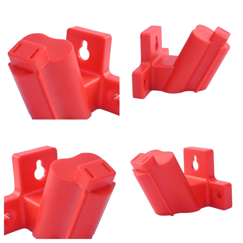 Battery Holder and Tool Holders Compatible Milwaukee M12 12V Wall Mount Plastic Hanger Battery Drill Tool Storage for Shelf Work Van Toolbox with 22 Screws