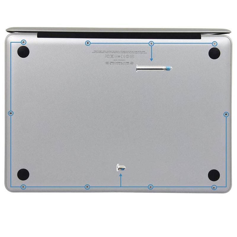 2 Sets Replacement Screws with Screwdriver for MacBook Pro 13" 15" 17" A1278 A1286 A1297 2009-2012, Unibody Bottom Case Cover Phillips Repair