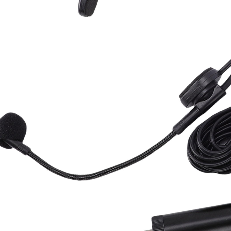 Wired Headset Microphone for Amplifier Teacher Presenter | HiFi Sound Flexible Adjustable Head Mounted Mic with 3.5mm Jack, Lightweight Ergonomic Headset Mic for Singing Speech