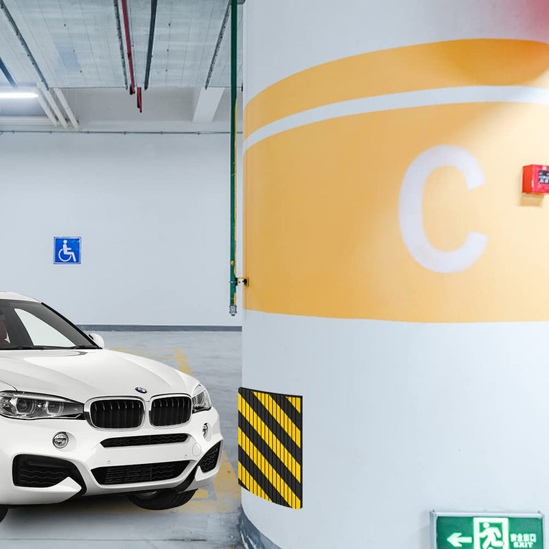 GUEQUITLEX Garage Wall Protector Foam Wall Corner Guard for Parking Garages - Wall Edge Protector Protect Your Car - Garage Wall - Wall Corner Edge and Bumpers Corner Guards Yellow 4 pack