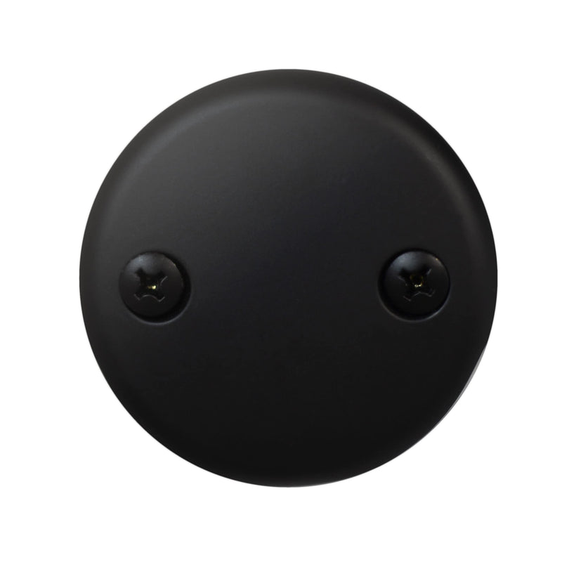Westbrass 593244-62 White 1-1/2" Tubular Tip Toe Bath Waste Drain Kit, Matte Black, 1 Pack 1-Pack