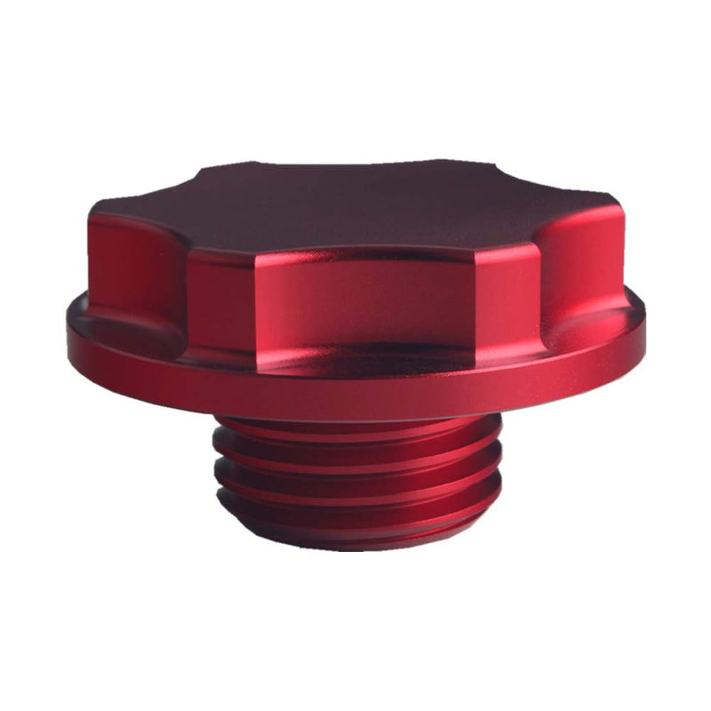 DEWHEL Billet Aluminum Oil Fill Cap for 1999-2010 Ford Powerstroke Diesel 6.0L 7.3L 6.4L (Red) Red