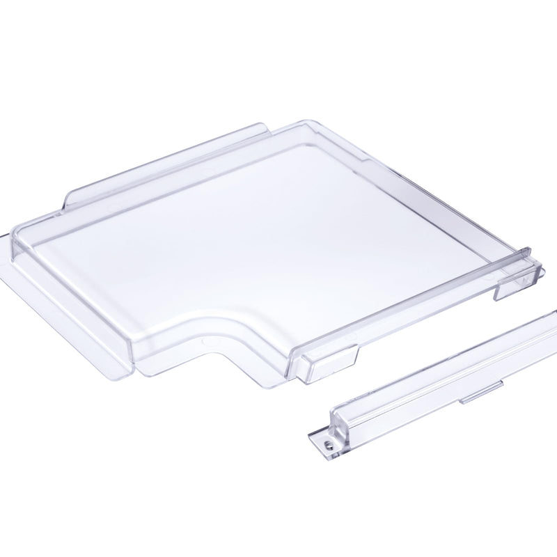 NOVINO RV Screen Door Slide 4701-00 for Dexter RH Right Hand Series 5050 Radius Corner Upgraded Screen Door,Clear Plexiglass RV Screen Door Slide and 4700-00 Stopper