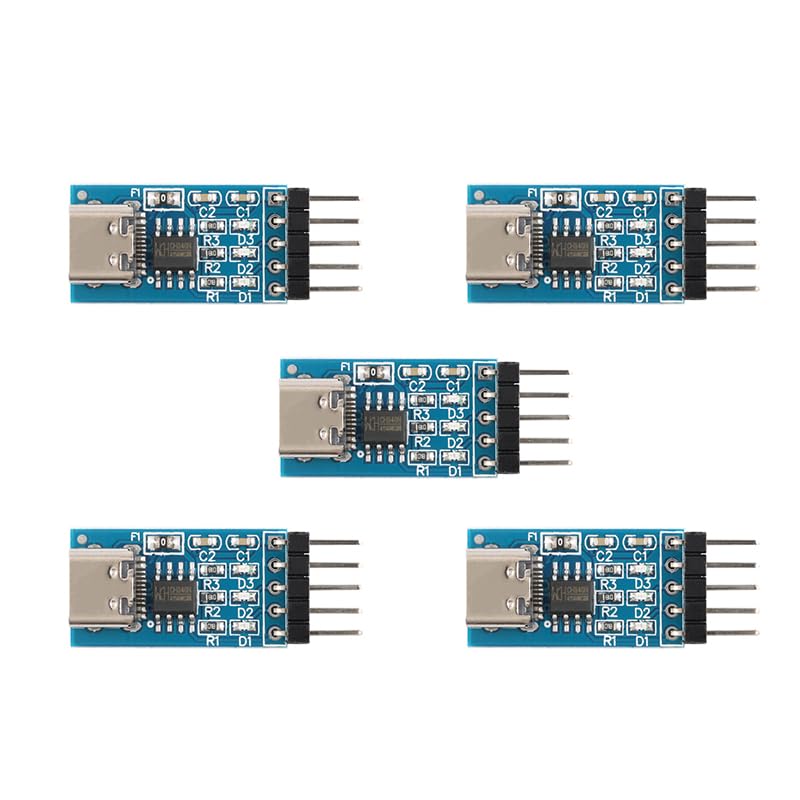 5PCS Type C USB to TTL Serial Port CH340N Module 5V Upgrade MCU Download Brush line HW-234