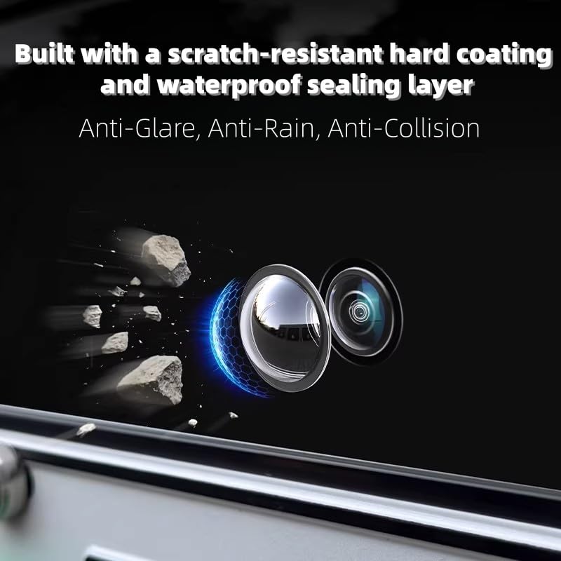 Car Camera Lens Protector,Car 360 Panoramic Camera Protective Cover,Clear Transparency Weatherproof Cars Backup Cameras Protection,Anti-Glare,Anti-Rain,Anti-Collision (2) 2