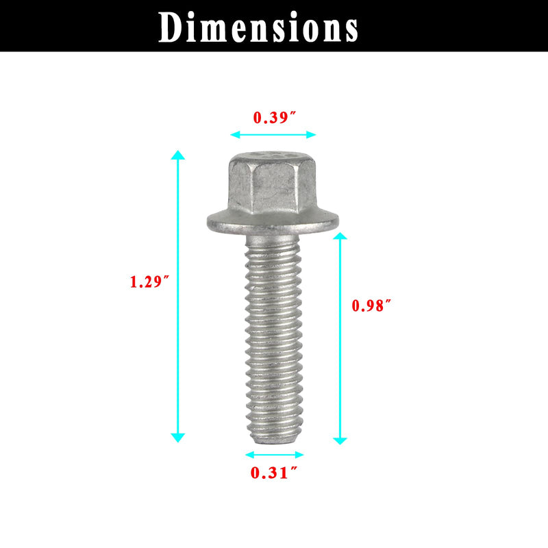 (12 PCS) 551696 Exhaust Manifold Header Bolt Kit for LS Series Engines LS1 LS2 LS3 LSX LT – Grade 10.9 Steel LS Header Bolts Replacement Set