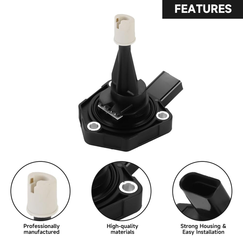 Oil Level Sensor Engine Oil Sending Unit - Compatible for Audi A6 3.0L V6 A/T Quattro 2012–2017 [Premium, Premium Plus, Prestige], for Audi A7 3.0L V6 A/T Quattro 2012–2015 - Replace Part 03C907660R