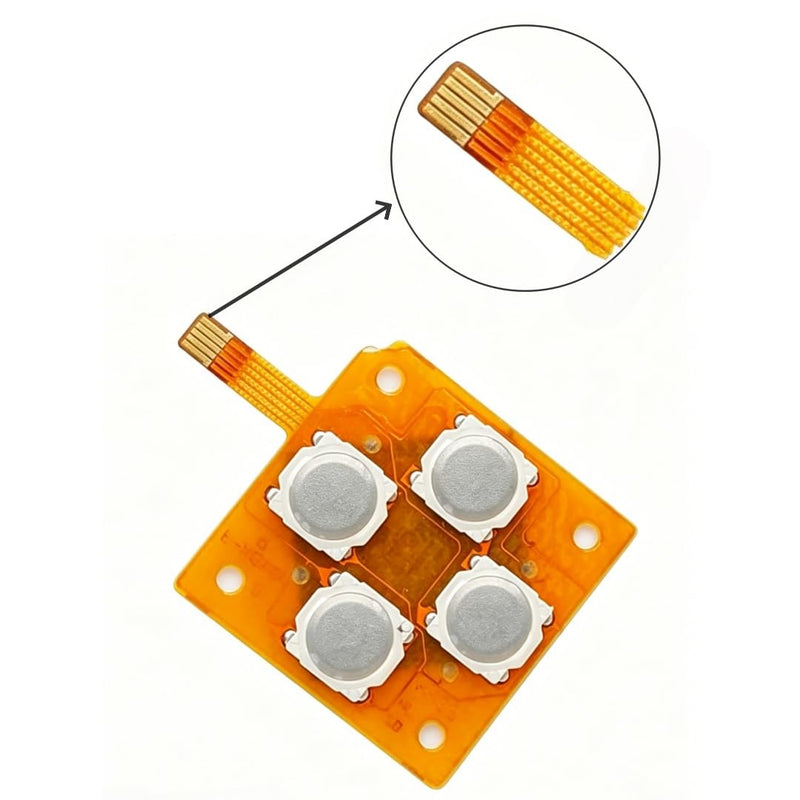 New Left Buttons Direction Key Button Flex Cable Circuit Board Repair Parts Replacement For Nintendo New 3DS XL/LL Handheld Game Console (3DS XL/LL)