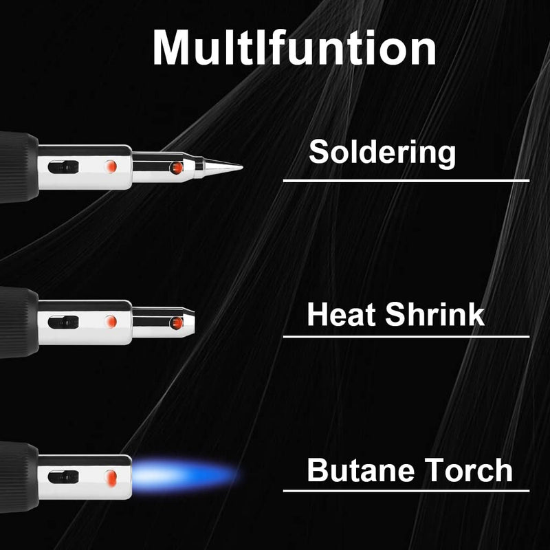 Soldering Iron Portable with Adjustable Soldering Temperature and Kit Cordless Butane-Powered (Butane Gas Not Included)
