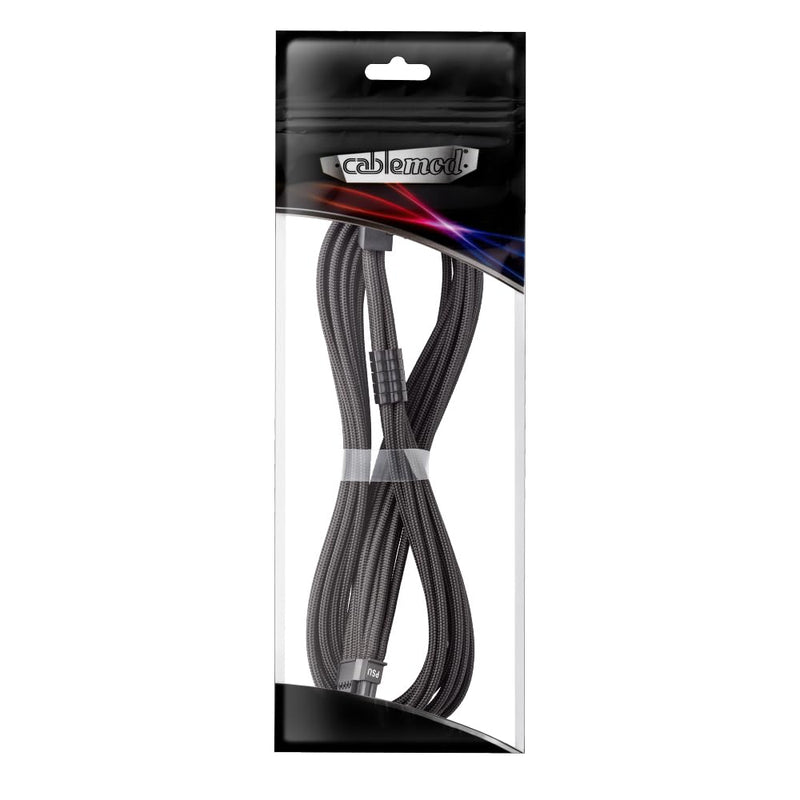 CableMod Universal Pro ModFlex Sleeved 12V-2x6 12VHPWR 90° StealthSense Direct PCIe Cable (Variant B, Black) Variant B