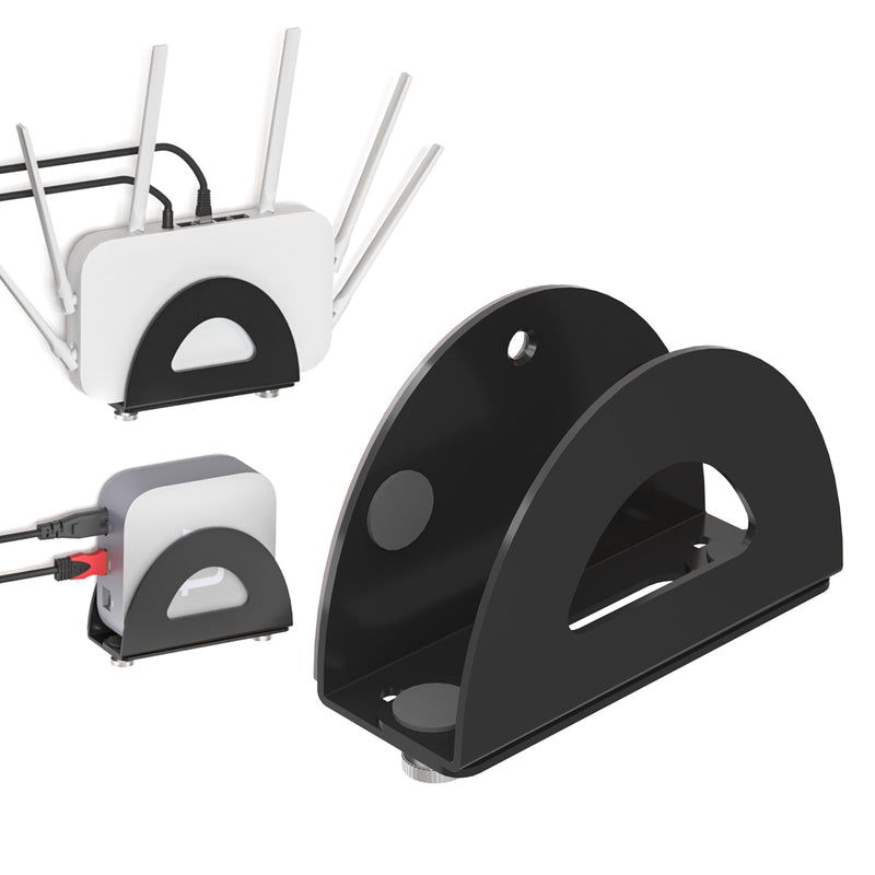 Adjustable TV Box Wall Mount Metal Wall Mount for A-pple TV, Router and Other Media Players