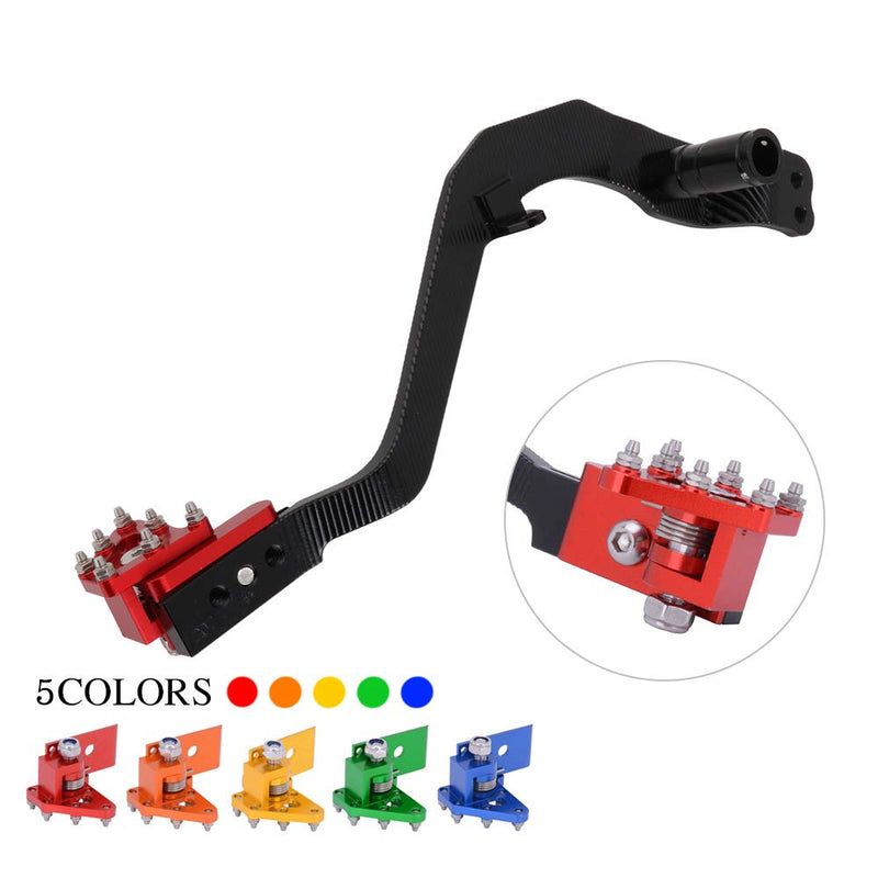 AnXin Motorcycle Rear Brake Pedal Foot Lever Folding Tip CNC for CRF250L 2013-2020 CRF250RALLY 2017-2020 Red CRF250L/M/RALLY
