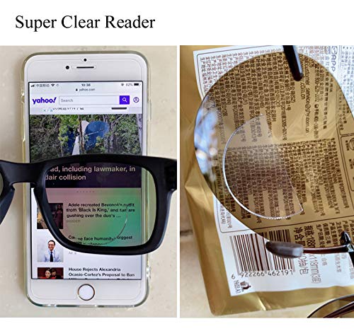 WENDA 4 Pack, +1.50 Great View Reusable Stick-On Bifocal Lenses Reader Magnifying Adhesive Reading Lens Sticker Sport Sunglass Safety Glasses Magnifier Add On Goggles (4 Pack, +1.5)