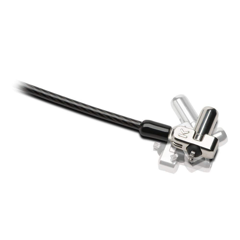 Kensington N17 Dell Laptop Lock - Keyed (K64440WW), Black and Silver, 1.1"x0.4"x0.4" | Keyed security locking cable, deters laptop theft, fits Dell laptop security slots