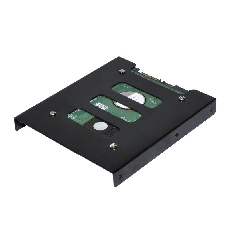 2.5" to 3.5" SSD HDD Hard Drive Adapter Bay Holder Mounting Bracket (2 Pack) 2 Pack