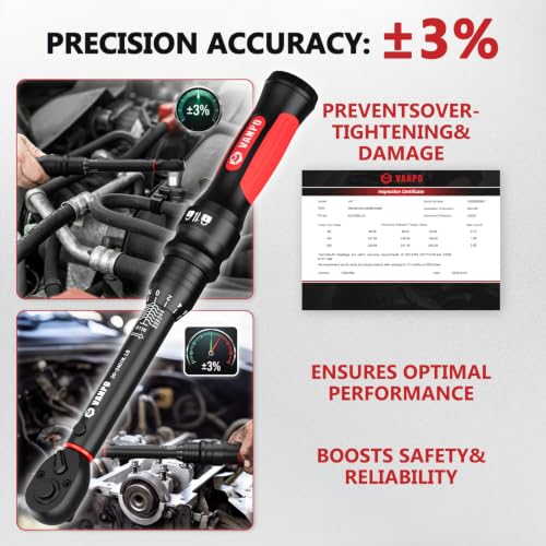 VANPO Inch Pound Torque Wrench 1/4-Inch Drive 20-240 in-lb for MTB & Bike 1/4-Inch-20-240 in.lb