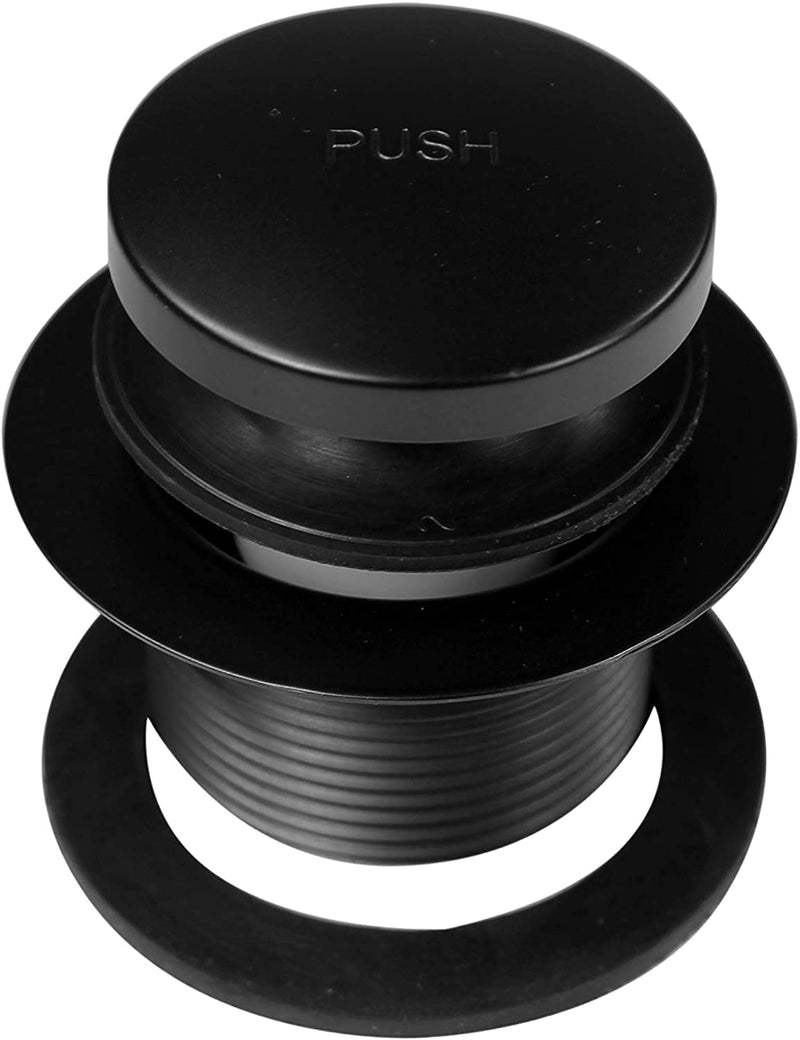 Westbrass 593244-62 White 1-1/2" Tubular Tip Toe Bath Waste Drain Kit, Matte Black, 1 Pack 1-Pack