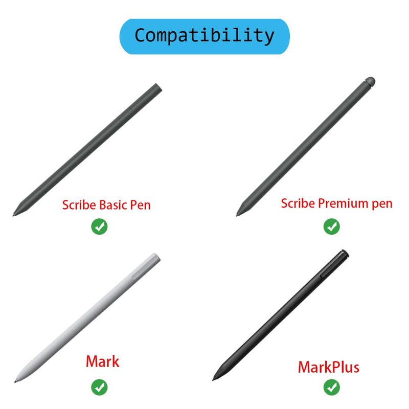 Pen Tips Replacement Compatible with Remarkable 2 Marker Plus pencil, Pencil Nibs Compatible with Kindle Scribe Basic and Premium Pen (2 PCS Metal Tips, 10 PCS 2B Tips)