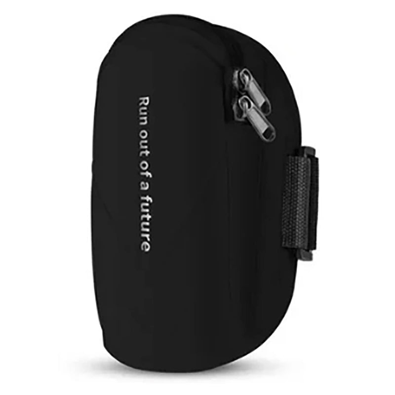 Generic Arm Bag Arm Pouch Band Oxford Cloth Size Adjustable 2 Pockets for Phone Keys Credit Card Cash Fitness Running Cycling Hiking
