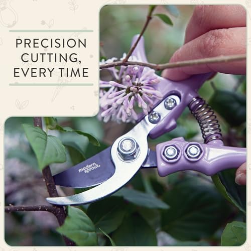 Modern Sprout Hand Pruners+Shears Set w/Blister - Gardening Tools - Sage