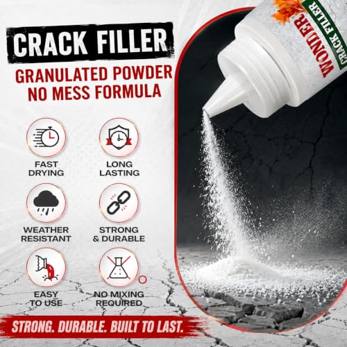 Crack Filler Tan Concrete,Cement Crack Filler,High Strength Concrete Patch and Repair Mortar for Driveways, Sidewalks, Foundations and Slabs，Heavy Duty Concrete Patch and Repair Powder (1) 1