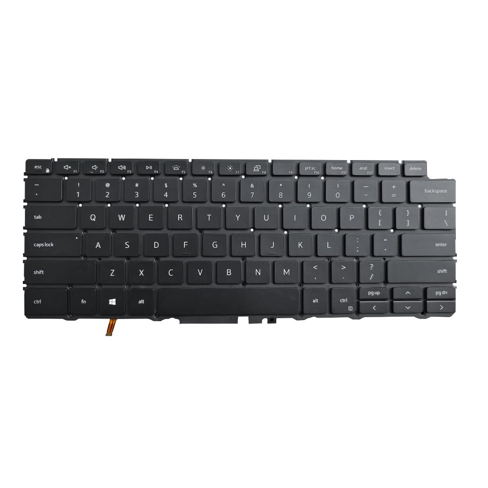 New Replacement Keyboard Compatible with DELL XPS 13 7390 9310 2-in-1 04J7RW 4J7RW PK132C91A00 NSK-ET0BC 01 with Backlit