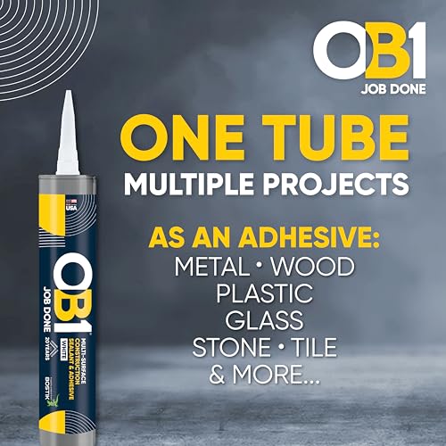 OB1 Universal Caulk Sealant & Adhesive White 10.1oz - 1 Cartridge
