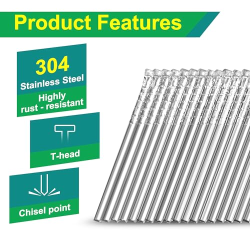 16 Gauge 20-Degree Angled Finish Nails 1-1/4" to 2-1/2", 800-Pack 4 sizes~800pcs