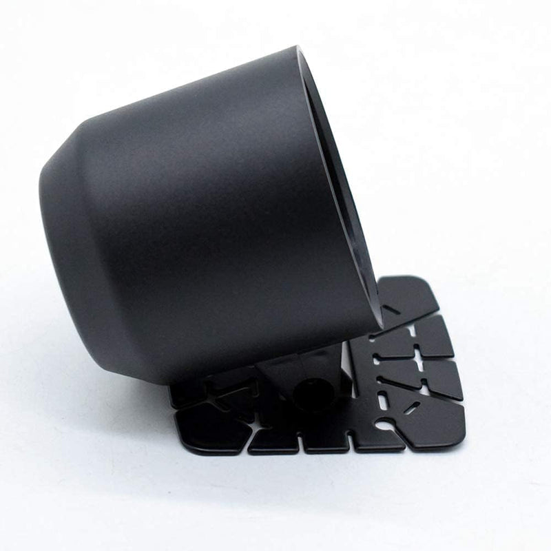 AUTOXBERT 52mm 2" Universal Single Gauge Pod Swivel Dash Mount - Automotive Replacement Housing Meter Cup - Black Single Hole