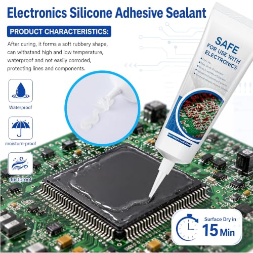 120 ml/4 oz Conformal Coating for Electronics, Waterproof Silicone Conformal Coating, Fast-Dry Clear Insulating Sealant for Circuit Boards, LED Lamps, Appliance Control Boards, RC Electronics