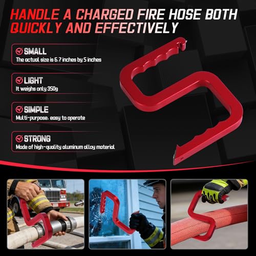 Firefighter Hose Tool for advancing a 2 1/2” or 1 3/4” Fire Hoses
