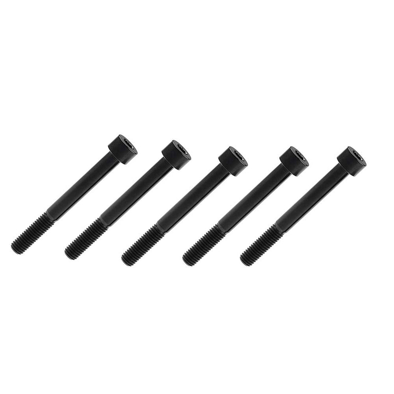Titanium Bolt DIN912 M8x15 20 25 30 35 40 45 50 60 70mm Square Head Hex Socket Screws Pitch 1.25mm Pack of 5 (M8x70mm, Black) M8x70mm