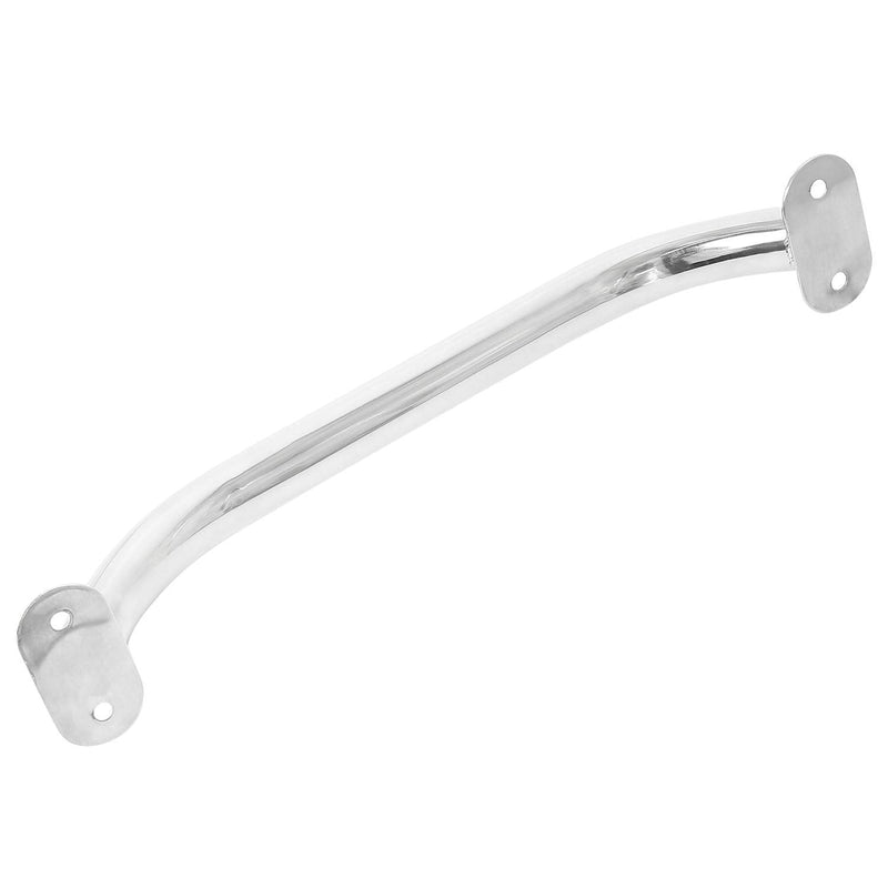 NovelBee 2pcs Stainless Steel Polish Boat Grab Handle Oval Handrail (Overall Length:17.3")