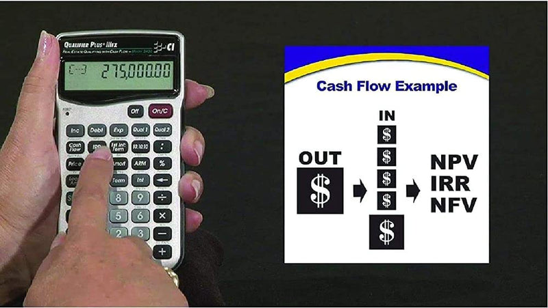 Calculated Industries 3430 Qualifier Plus IIIfx Advanced Real Estate Mortgage Finance Calculator | Clearly-Labeled Keys | Buyer Pre-Qualifying | Payments, Amortizations, ARMs, Combos, FHA/VA, More