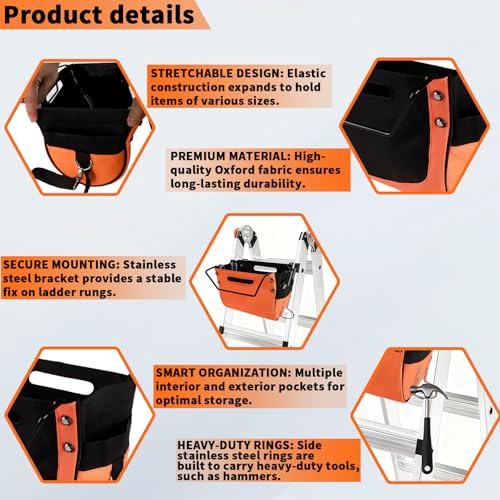 Ladder Cargo Hold Tool Pouch for Little Giant Ladder (15040-001)