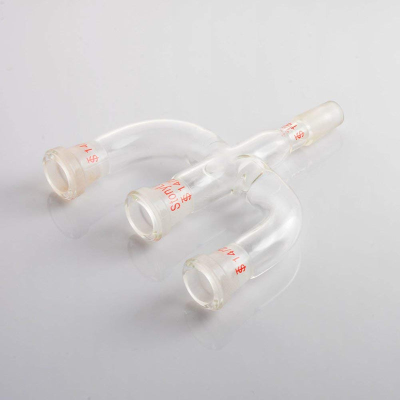 stonylab 4 Way Claisen Distillation Adapter with 14/20 Joints Connecting Adapter Lab Supply