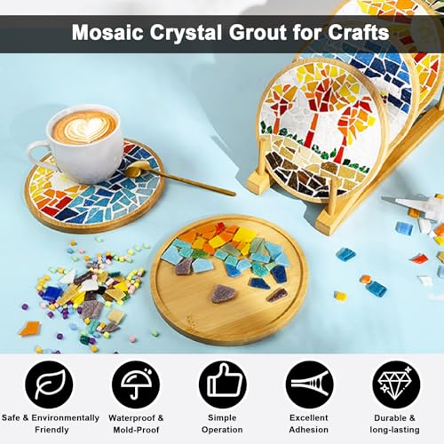 White Mosaic Crystal Grout 130g, Mosaic Tile Accessories White