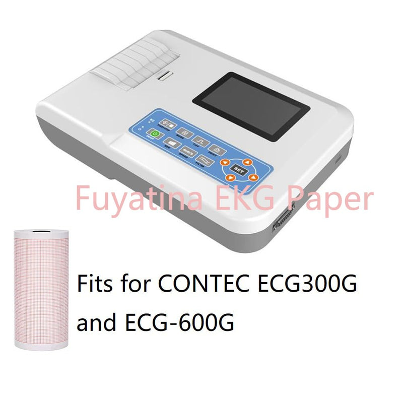 10 Rolls Premium ECG Paper EKG Paper for 3 Channel ECG Machine, Fits for Edan SE-300,SE-3 and SE-301, fits for CONTEC ECG300G and ECG-600G, fits for Biocare iE 300 and iE3 80mm x 20m Millimeters