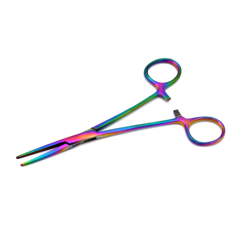 Ultimate Rainbow Hemostat Set, 6 Piece Ideal for Hobby Tools, Electronics, Fishing and Taxidermy
