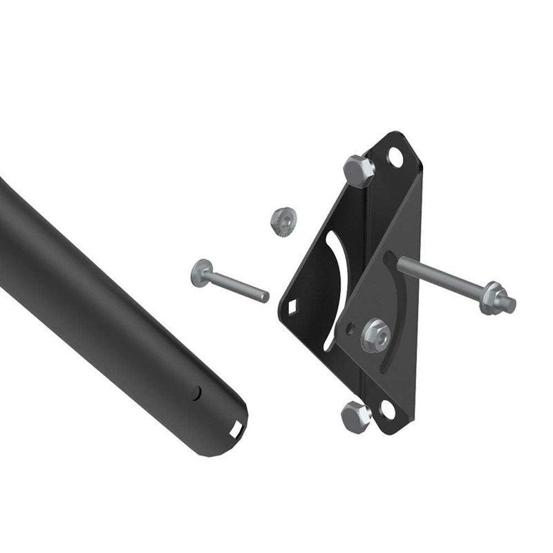 ANTOP Adjustable Outdoor/Attic TV Antenna Mount Pole, Stainless Painting 13 inch Arm Length, Reversible, Lightweight, Waterproof, Easy Installation
