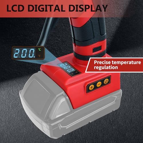 Cordless Hot Glue Gun for Milwaukee 18V Battery, 100W Wireless Glue Gun