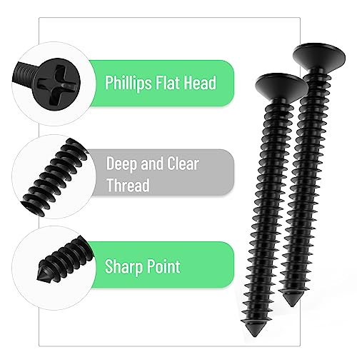 Mr. Pen- Wood Screws Assortment Kit, 400 pcs, 20 M6 Screw Anchor