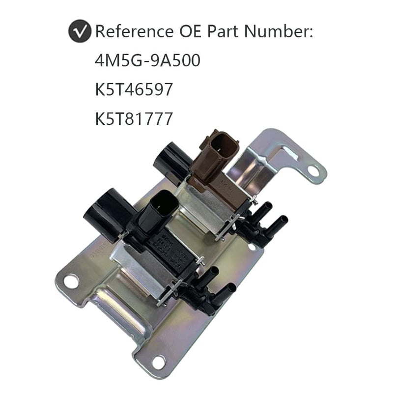 Intake Manifold Vacuum Runner Solenoid Valve for Mazda CX-7 3 5 6 Replace 4M5G-9A500 K5T46597 K5T81777