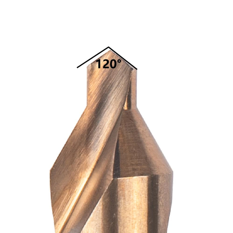 5PCS Cobalt Long Center Drill Bits Set, M35 High Speed Steel 60-Degree Angle 4" Overall Length Center Drill Bits Kit Countersink Tools for Lathe Metalworking Size 1.0 2.0 3.0 4.0 5.0 5PCS(1.0-5.0)
