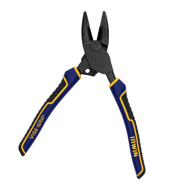 IRWIN VISE-GRIP Pliers, PowerSlot High Leverage Lineman's, 9.5 Inch (IWHT84000) One Size 9.5" Lineman's Pliers