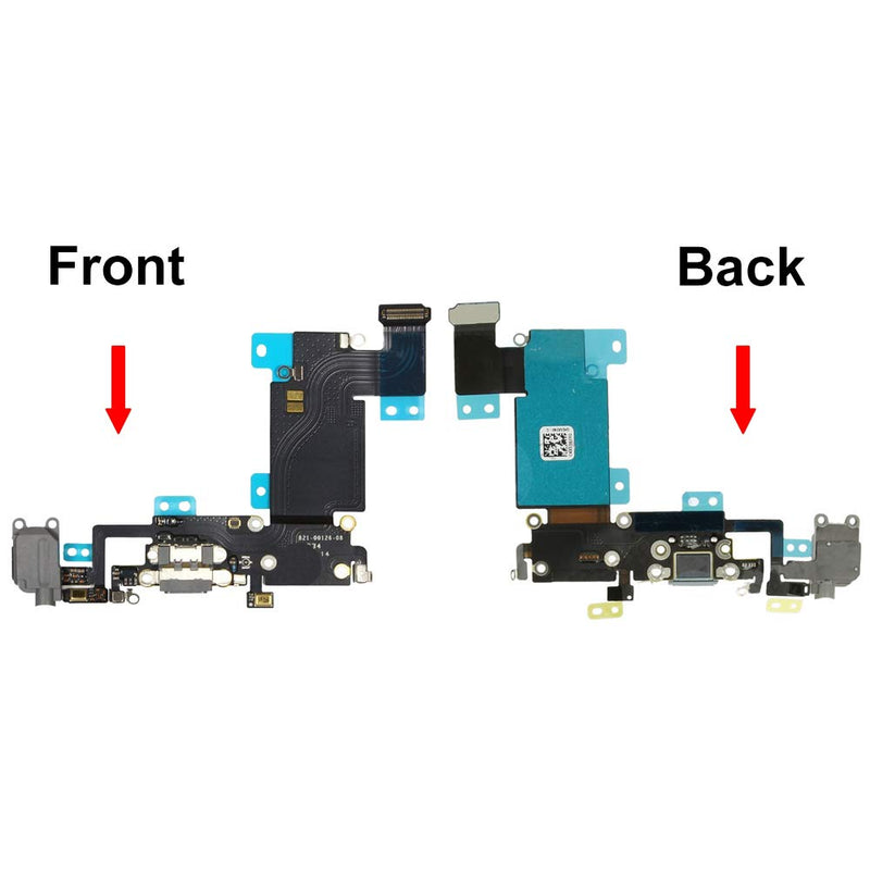 MMOBIEL Dock Connector Compatible with iPhone 6s Plus 2015 - Charging Port Flex Cable - Headphone Port/Microphone/Antenna Replacement - Incl. Screwdrivers - Black