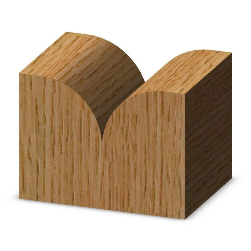 Whiteside 1574 Point Cutting Roundover Router Bit: 3/4 Inch Cutting Diameter, 3/8 Inch Radius, 5/8 Inch Cutting Length, 1/4 Inch Shank, 2 Inch Overall Length