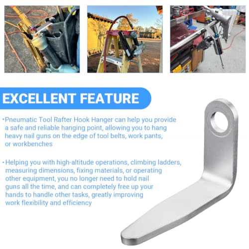 Pneumatic Tool Rafter Hook Hanger,Nail Gun Hook for Senco PC0350 (4 pcs) 4