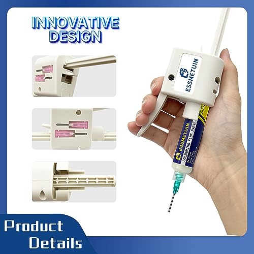 Solder Flux Glue Dispenser for 10cc Solder Flux, Extruder for Syringe Solder Flux, (Single Glue Dispenser, Solder Flux Excluded)