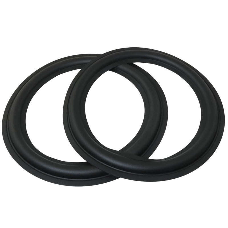 MEETOOT 2PCS 8 Inch Black Speaker Foam Surround Repair Kit Audio Equipment Rubber Replacement Part